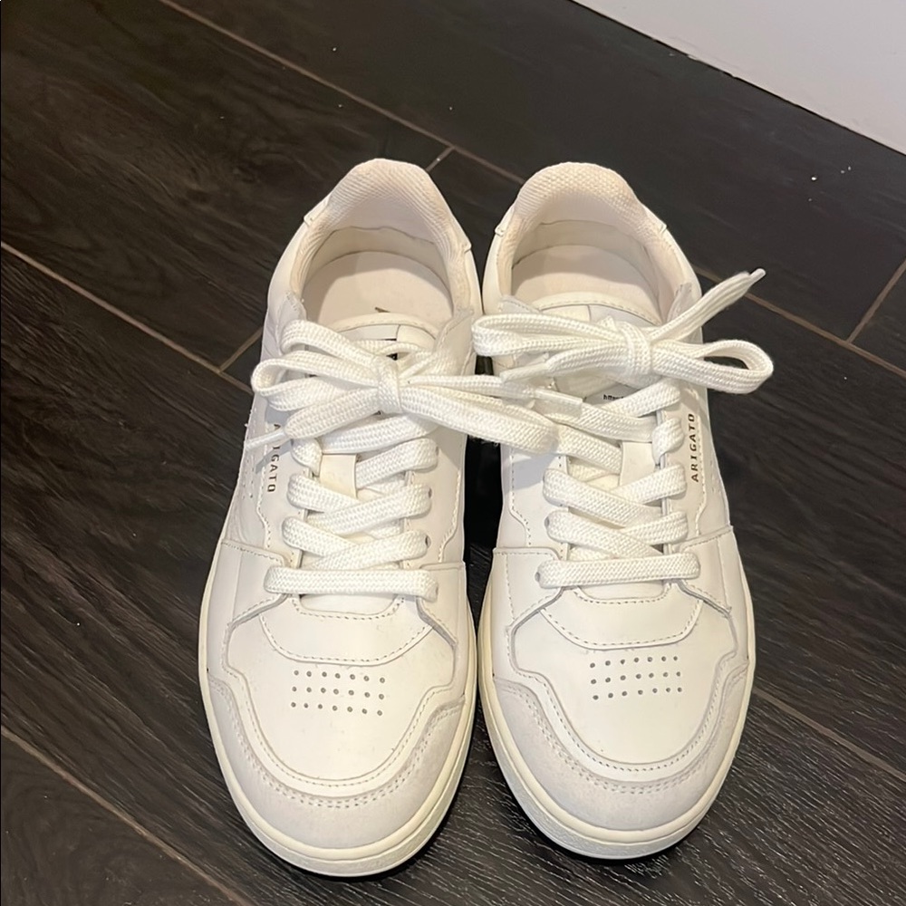 White Sneakers with Logo Detail